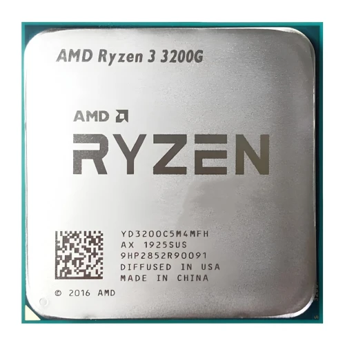 AMD Ryzen 3 3200G 4-Core 4-Threads 3.60 GHz 4.0 GHz Max Boost 4MB Cache AM4 65W AMD Radeon Vega 8 - tray -