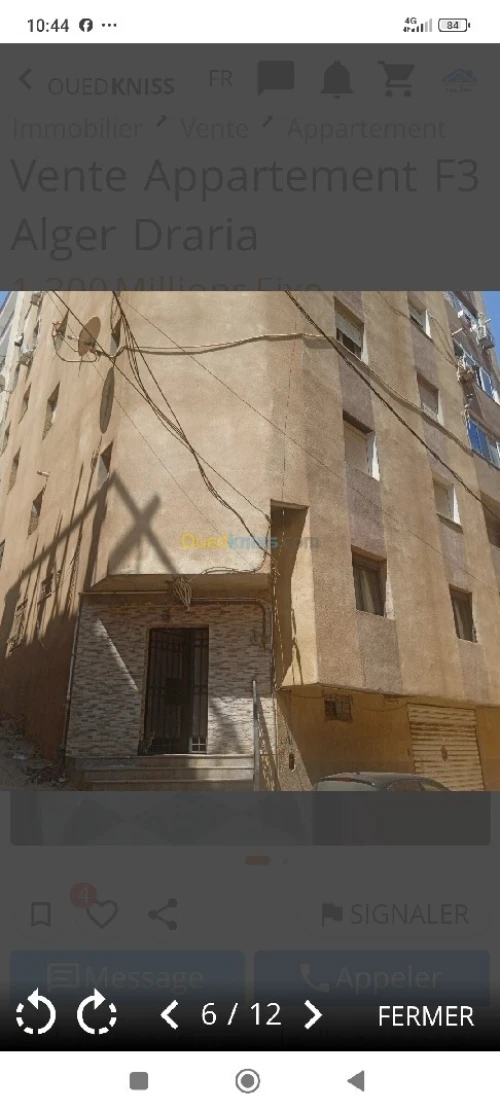 Vente Appartement F3 Alger Draria
