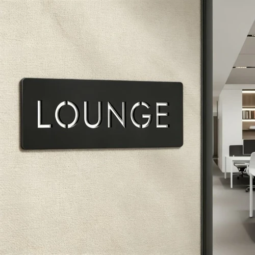 Plaques Signalétiques PMMA Pour Bureaux et Entreprises  / Fabrication sur Mesure