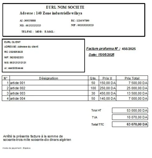 logiciel de facturation