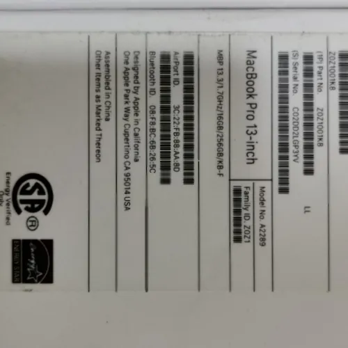 Macbook pro 2020