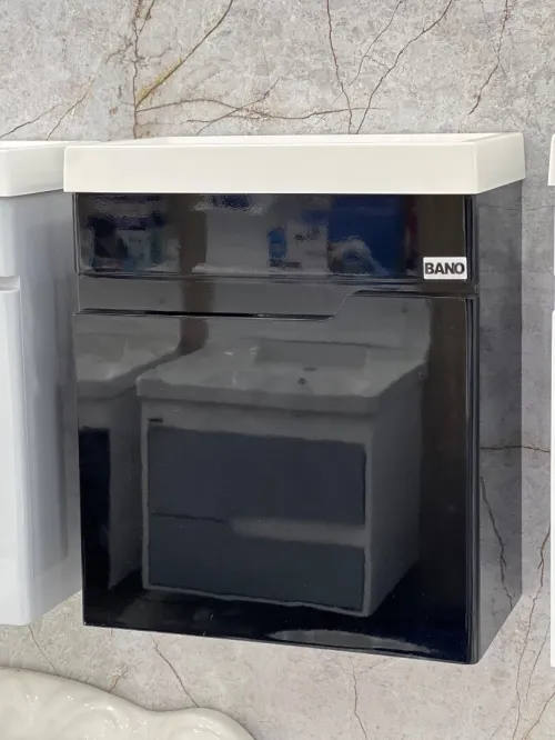 Meuble salle de bain 40cm noir