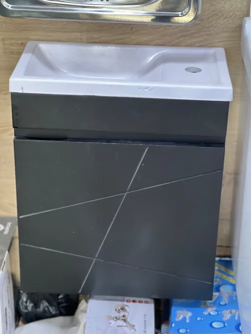 Meuble salle de bain 40cm noir