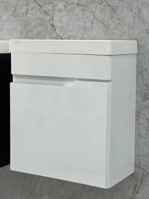 Meuble salle de bain 40cm blanc