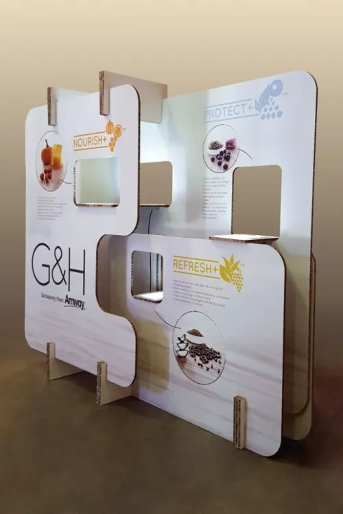 Stand publicitaire pour l'exposition de foire 