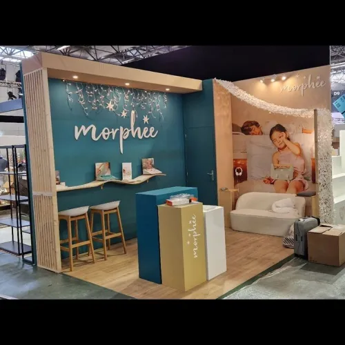 Stand publicitaire pour l'exposition de foire 