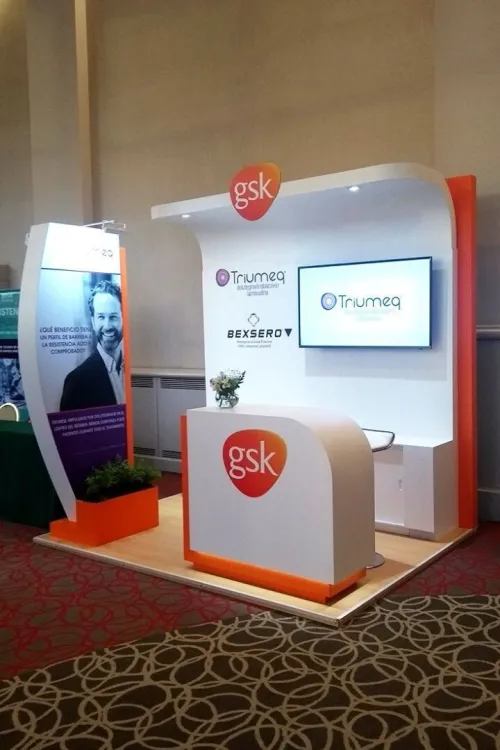 Stand publicitaire pour l'exposition de foire 