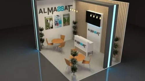 Stand publicitaire pour l'exposition de foire 