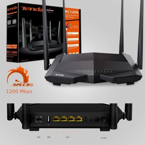 MODEM ROUTEUR TENDA V12 AC1200