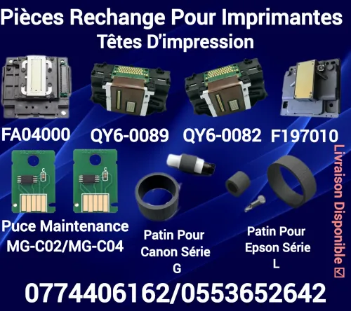 Pieces rechange pour imprimantes jet d'encre