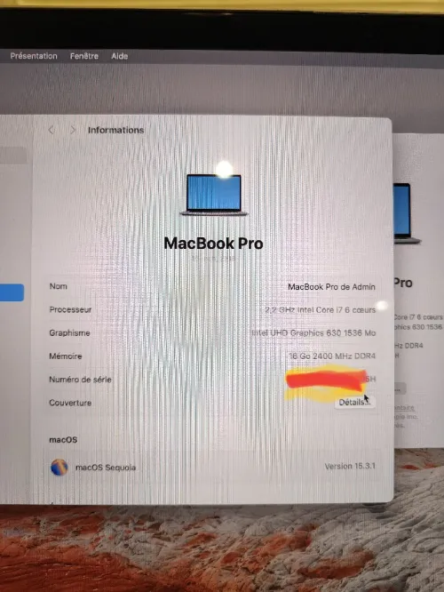 MacBook pro 2018