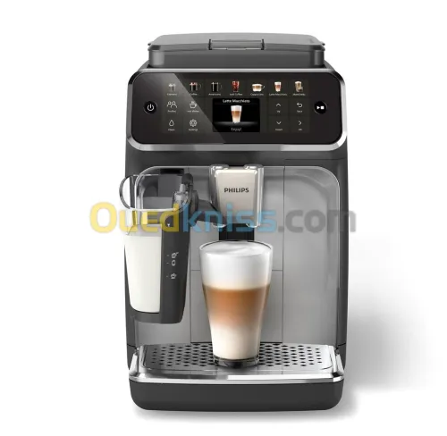  Machines à café Philips LatteGo Series 4400 EP4446/70  Noir et Argent