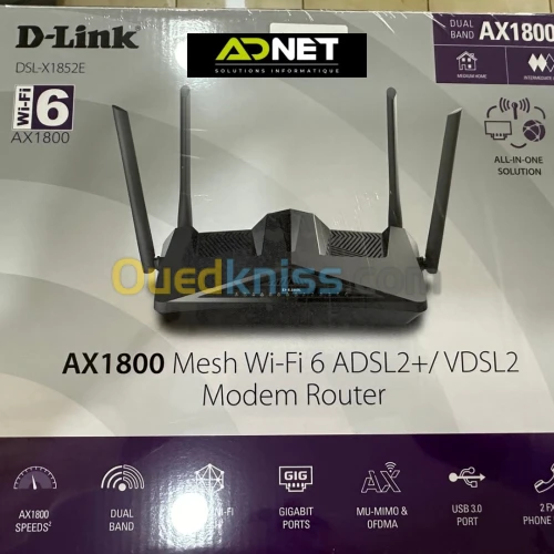 MODEM ROUTEUR WIFI 6 D-LINK AX1800