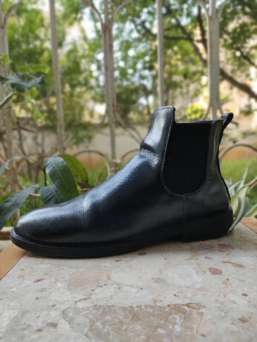 Chelsea Leather Boot / Boot Cuire Veritable Pointure 42