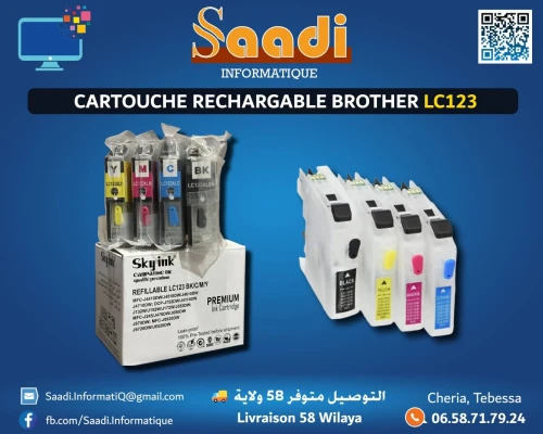CARTOUCHE RECHARGEABLE BROTHER LC121/LC123