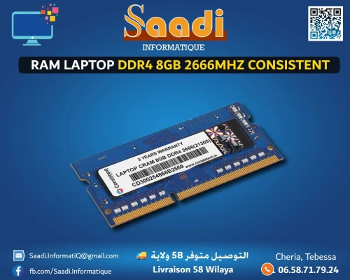 RAM LAPTOP DDR4 8GB 2666MHZ CONSISTENT