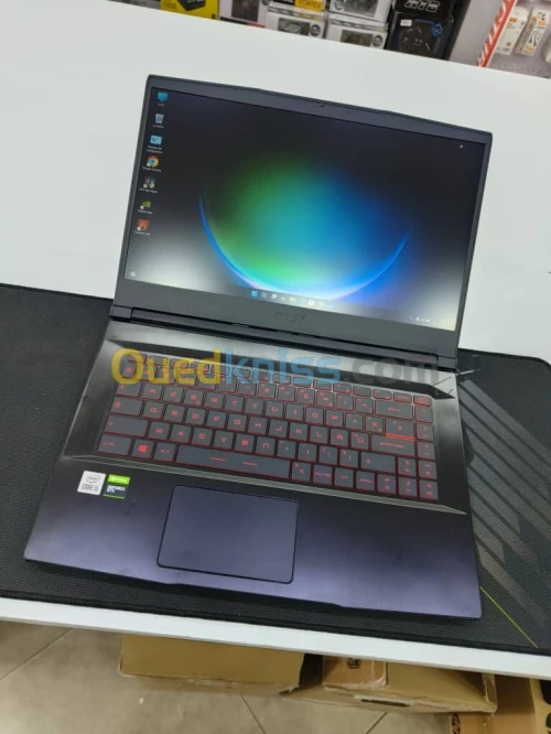 LAPTOP GAMER MSI GF63 THIN CORE I3-10300H RAM 16GB SSD NVME 512GB GPU GTX1650 4GB ECRAN 144HZ USED 