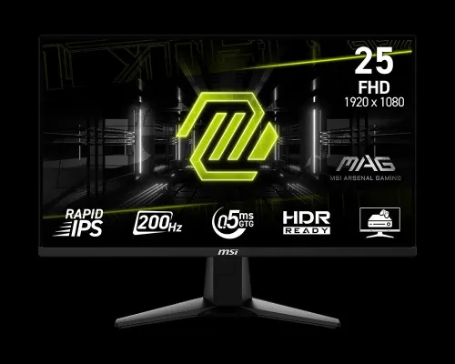 Monitors Gaming MSI 24.5 LED-MAG255F-E20 Full HD1080p 1920x1080p 0.5 ms IPS 200Hz