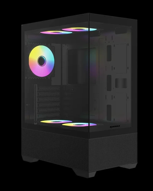 BOITIER RAIDMAX INFINITA I802 BLACK 5X FAN SRGB