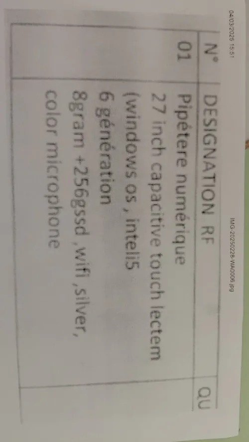 Pupitre numerique