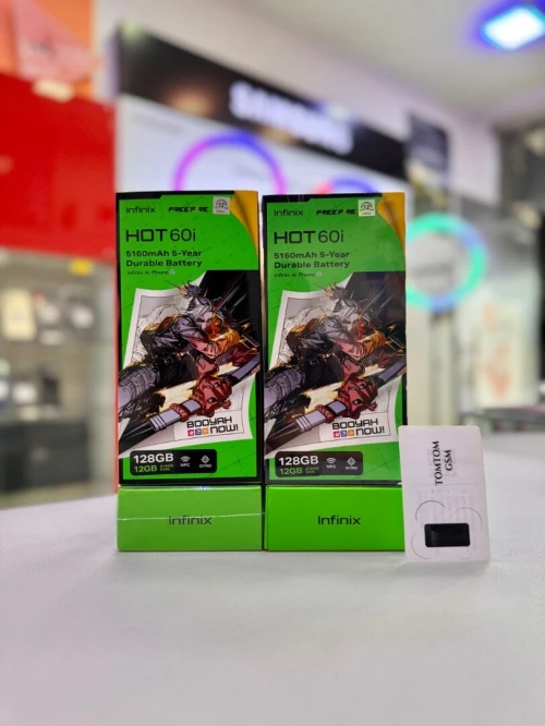 infinix Hot 60i 12Gb Ram(6Gb+6Gb)-128G ضمان 12شهر