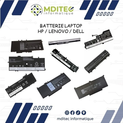 BATTERIE LAPTOP HP LENOVO DELL
