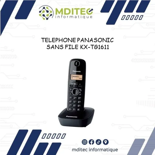 TELEPHONE PANASONIC SANS FILE KX-TG1611