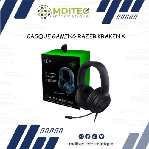 CASQUE GAMING RAZER KRAKEN X