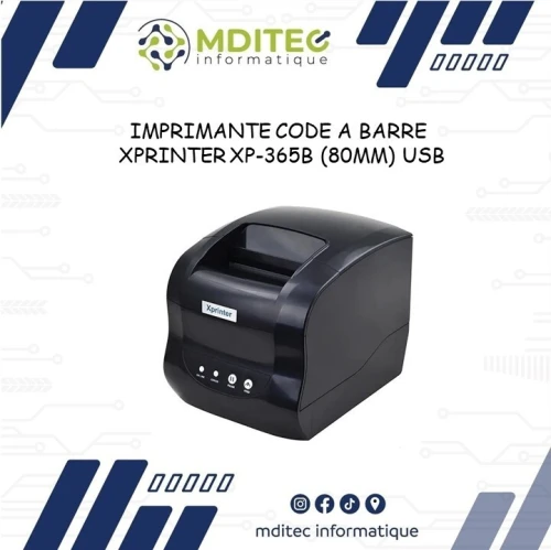 IMPRIMANTE CODE A BARRE XPRINTER XP365B USB LAN (20*82MM)