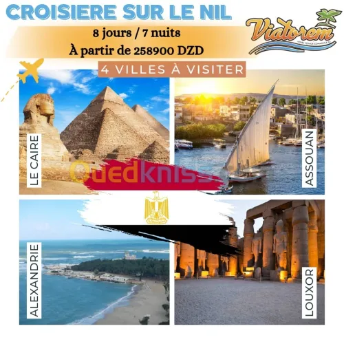 Croisière sur le Nil - EGYPTE 08 JOURS-