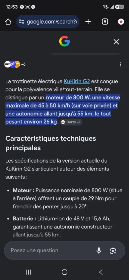 Kukirin g2