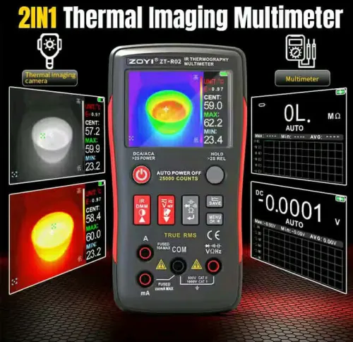 ZOYI ZT-R02 multimètre à imagerie thermique 2-en-1