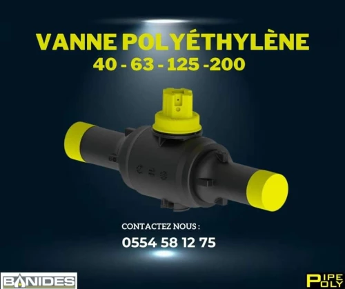 Vanne GAZ PE PE DN 250 Homologué