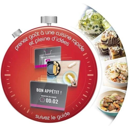 Moulinex Multicuiseur Intelligent Cookeo 180 RECETTES 6L - 1600W - Rouge  Ce85B510