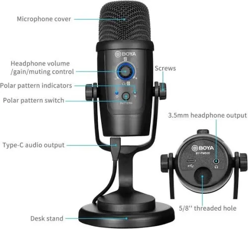 Microphone Pm Boya 500
