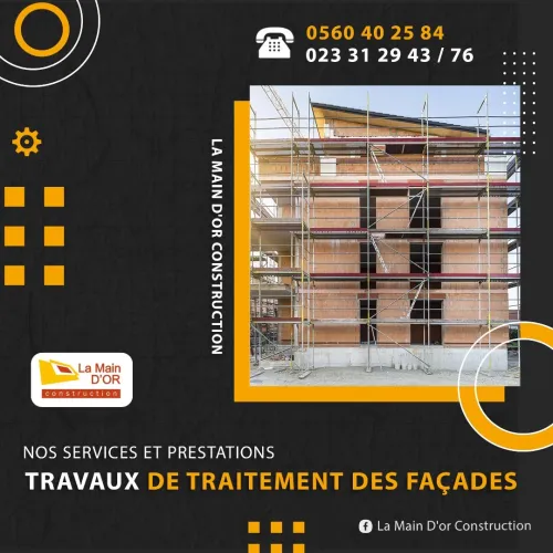  Travaux de : maçonnerie , d’assainissement , d’étanchéité , installation Gaz ..