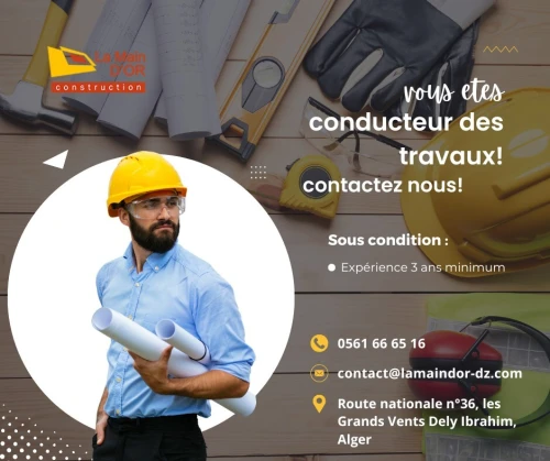 recrutement conducteur chantier