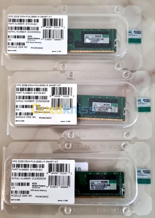 RAM SERVEUR HPE 32GB 2666V
