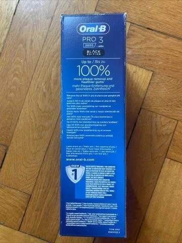Brosse À Dents Électrique Oral-B PRO3 3000 Black Édition + 1 Brossette Offerte