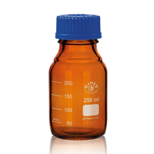 Flacon iso en verre Ambrée