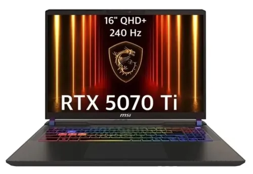 MSI VECTOR 16 HX AI 2025 ULTRA 7-255HX 5.3GHZ 32GB DDR5 1TB SSD RTX5070TI 150WATT 16.1 QHD+ 240HZ