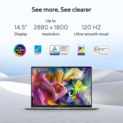 ASUS ZENBOOK 14X OLED/i9-13900h 5.2ghz/RAM 16GB DDR5/DISK 1TB SSD/ECRAN 3K OLED TACTILE