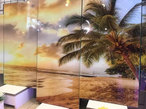 لوحة زخرفية عصرية من الزجاج مناظر طبيعية Cadre Décoratif Moderne En Verre 5 Pies Tableau la natur
