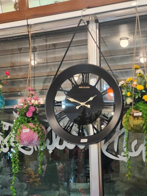 Horloge mural en verre 