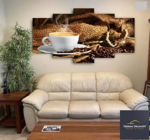لوحة زخرفية عصرية من الزجاج مناسب للمطبخ والمقاهي والمطاعم- Cadre Décoratif Moderne En Verre .
