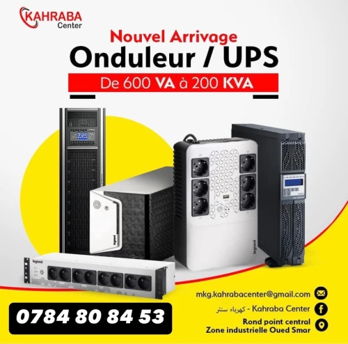 Nouvel arrivage onduleurs de 600VA à 200 KVA
