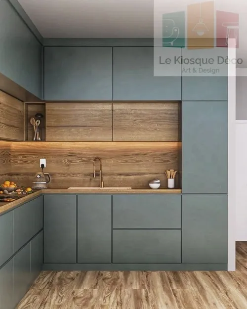 CUISINE EN MDF ET HIGH GLOSS MODERNE