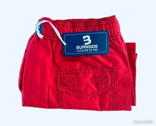 Short de Bain  avec poche Par Costume de mer ROUGE