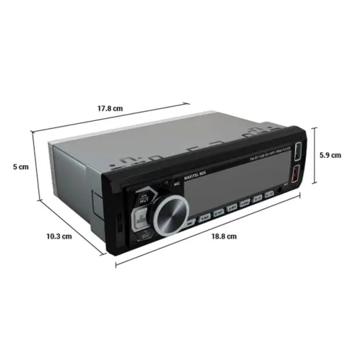 Autoradio Stéréo de Voiture 320W Bluetooth Mains-Libres, USB, SD et Lecteur MP3 - مسجل راديو السيارة بقوة 320 واط مع تقنية البلوتوث والتحكم عن بعد