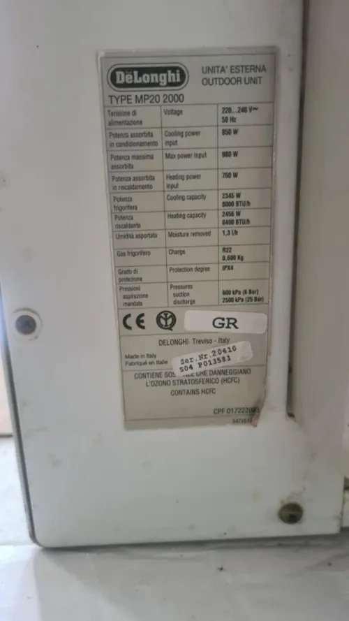 Climatiseur Delonghi